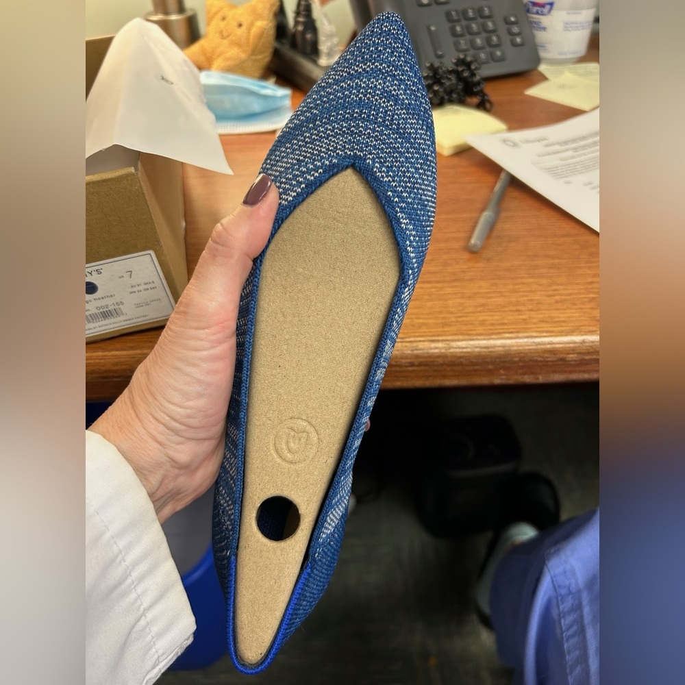 Rothy's indigo Heather Women's The Point Flats